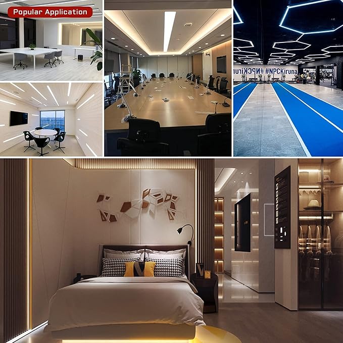 COB LED Strip Lights DC 12V LED Lights Flexible Super Bright LED Strips, 5Pack 16.4FT 4000K Natural White CRI 90+, 480LEDs/m High Density Uniform Light fo Home Room Decor (No Adapter or Controller)