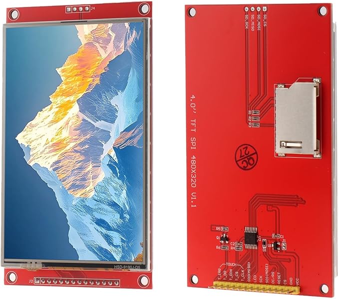 MELIFE 4.0" TFT Touch Screen, 480x320 LCD Display Module SPI ST7796S Driver for Arduino R3/Mega2560, with PCB 5V/3.3V STM32 & Touch Pen