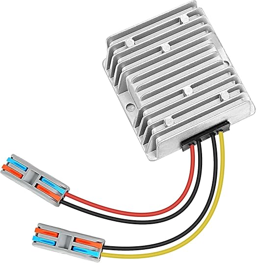 Gebildet DC Voltage Converter Regulator +2 pcs Wire Connecttor DC 24V Step-Down to 12V 20A 240W Buck Transformer Waterproof