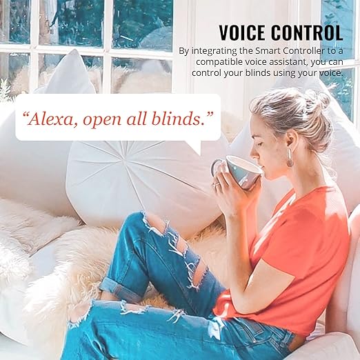 Go Smart Bridge Home Automation Hub for Motorized Blinds Compatible with Alexa, Google Home, IFTTT, Control4, Siri; Remote, App & Voice Control