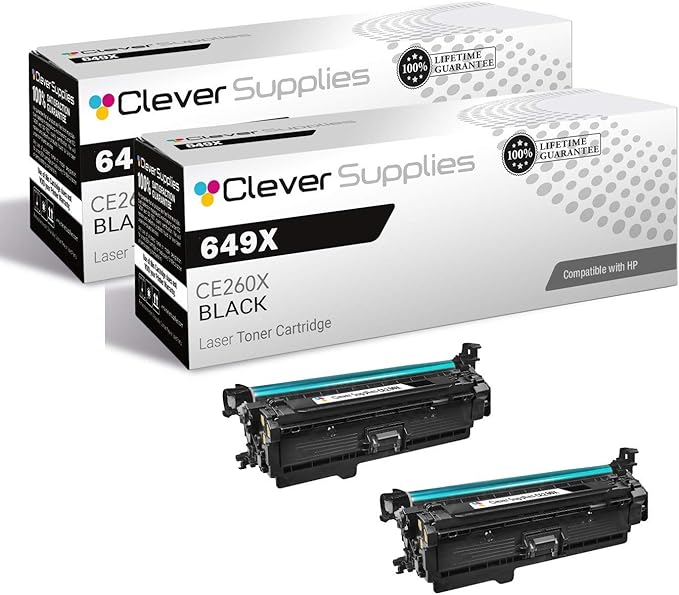 CS Replacement Toner Cartridge Compatible with HP 649X CE260X Black Color Enterprise CP4525dn CP4525n CP4525xh Toner Cartridge 2 Black Set