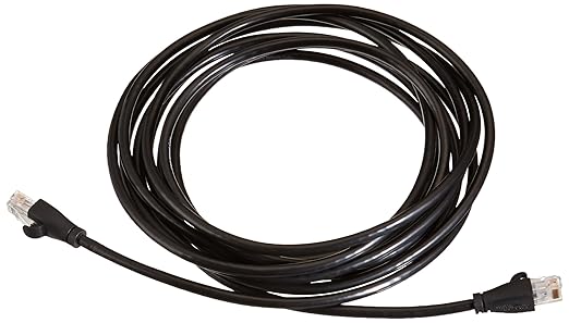 Amazon Basics RJ45 Cat 6 Ethernet Patch Cable, 1Gpbs Transfer Speed, Gold-Plated Connectors, 14 Foot - 10-Pack, Black