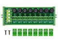 Screw Mount AC 24-250V 8 Channel Pluggable Top Wiring Terminal Block Power Distribution Fuse Module, HCDC HD065VP