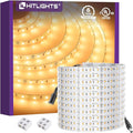 HitLights 24V LED Strip Lights Warm White 2700K, 26.2ft Cuttable Tape Backed 3oz PCB, UL Listed, 1325 Lumen/m, CRI>95, IP20, Lighting for Bedroom, Kitchen, Under Cabinets (Power Source Not Included)