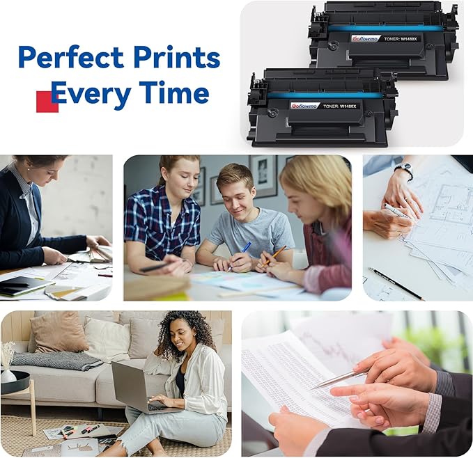 148X W1480X High Yield Toner Cartridges (Black, 2-Pack) Compatible Replacement for HP 148X 148A W1480A Work with HP Pro 4001 4001n 4001dw 4001dn MFP 4101 4101dw 4101fdn 4101fdw Printer