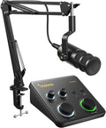 MAONO USB Audio Interface for PC: Interface with XLR Input 24-bit/192kHz Routing Software LOOPBACK ASIO Driver for Recording Music, Home-Studio, Guitar, Podcast, Streaming, DAW(PS22 Lite+PD100S)