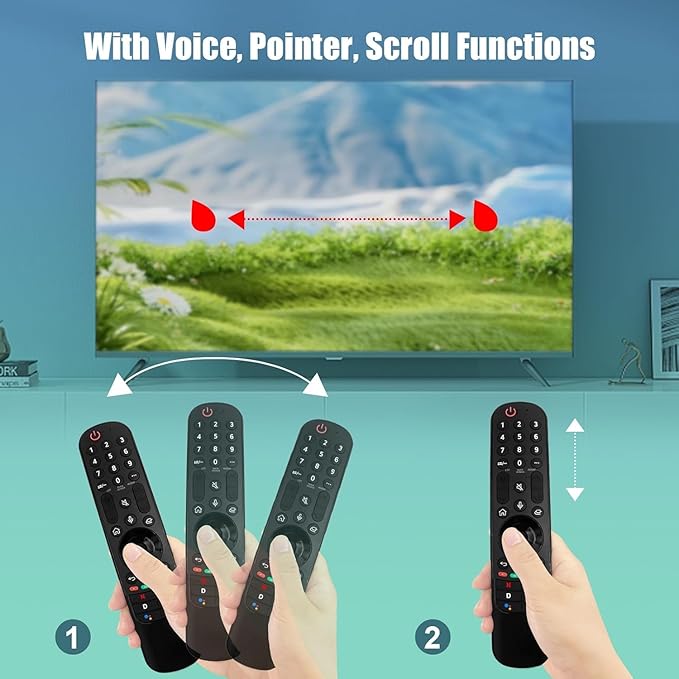 Magic Remote for LG Smart TV Remote Control,for LG TV Remotes AN-MR24GA/23GA/22GA/21GA with Pointer and Voice Function,Replacement for 2019-2024 UHD QNED NanoCell MiniLED OLED C4 C3 C2 C1 G4 Smart TVs