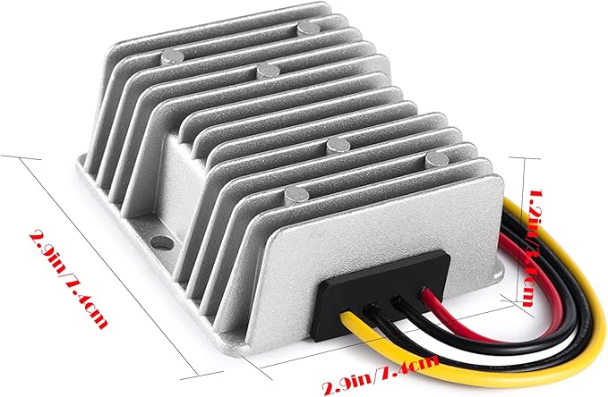 MGGi DC to DC Voltage Reducer 60V 72V Step Down to 12V 5A 60W, Waterproof Converter Regulator, Power Supply Module Buck Transformer, for Golf Cart, forklifts, Car