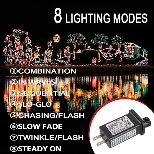 SIGANDG 30V 6W LED Transformer Replacement Class 2 Power LED Controller with 8 Modes Supply for Christmas String Light Inflatable Decorations IP44 Waterproof Low Voltage Transformer(2 Pcs)