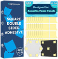 Knightsacoustic 300 PCS Double-Sided Adhesive Tape for Acoustic Soundproofing Foam Panels, Heavy Duty Wall Panel Square Adhesive Pads, Pad Mounting Adhesive Double-Sided Tape Wall Sticky for Hanging