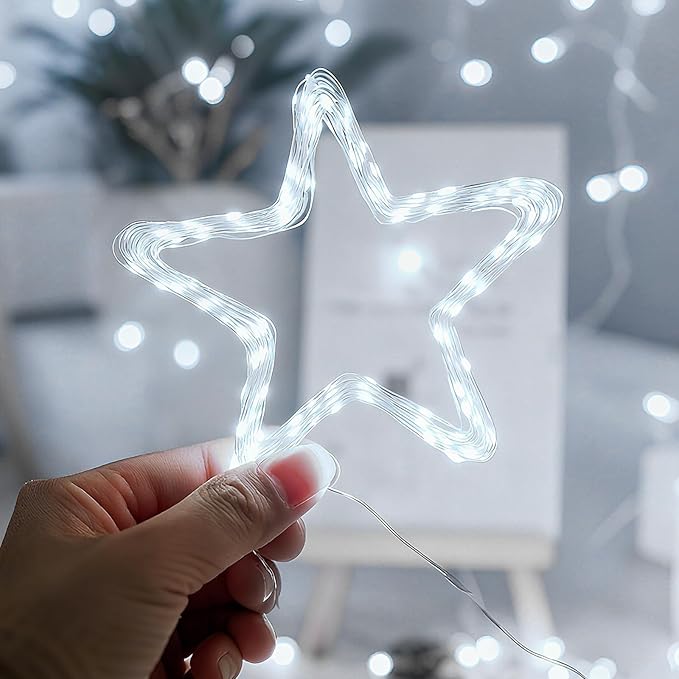 litogo 4 Pack Fairy Lights Battery Operated with Timer, 33FT 100LED Twinkle String Lights USB-C Powered 8 Modes Dimmable for Indoor Bedroom Centerpiece Wedding Classroom Dorm Christmas Decorations