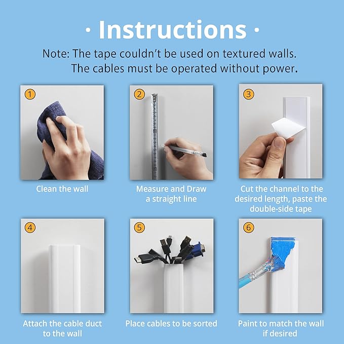 ZhiYo TV Cord Cover for Wall, 31.5 inch Cable Concealer, Cord Hider for Wall Mounted TV, Paintable Wall Cable Cover to Hide Wires, Grey Cable Raceway Kit, 2X L15.8in W1.5in H0.75in