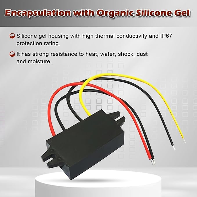 DC Voltage Converter - Regulator Reducer DC 12V Step Up to 24V 2A 48W for Golf Cart Club Car LED Light Waterproof Power Supply Transformer Volt Module