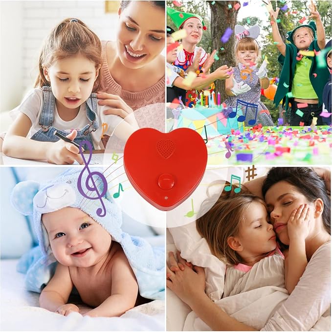 Voice Recorder for Stuffed Animal,JRGKJCP 5min Personal Voice Message Recordable Sound Recorder Chips Module for Christmas Plush Toy and Manual DIY Creative Sound Presents for Boyfriend(Red)