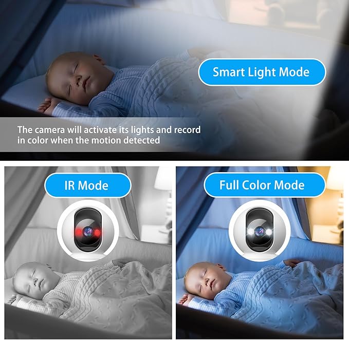 GUOANVISION 3MP Indoor Pan/Tilt Security Camera, 5G WiFi 360° Rotating Home Cameras for Baby Monitor/Pet Camera, Auto-Focus&Zoom,Motion Detection,2-Way Audio,Siren,Color Night Vision,Cloud&SD Card