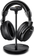 SIMOLIO Wireless Headphones for TV with Clear Dialog Mode, Boosted Volume & Spare Battery for Seniors, Comfortable TV Watching w/L/R Balance, by-Pass, Charging/Transmitter Stand 2-in-1, No Pairing