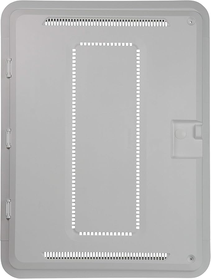 Legrand - OnQ 20 Inch Media Enclosure, Wifi Electrical Box, Cable Management Box for Distribution of Networking Service, Recessed Media Box Lets Signal Through, White, ENP2050-NA