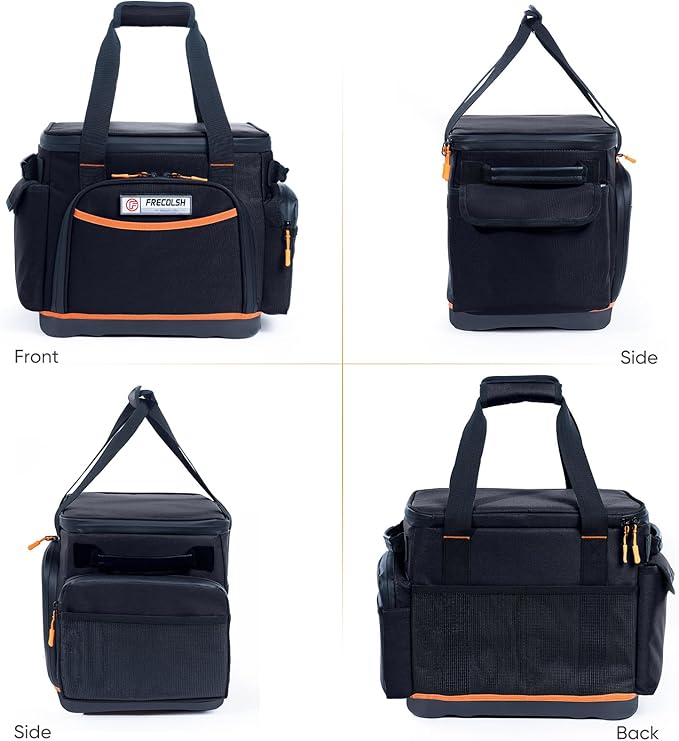 FRECOLSH Travel Carrying Case Compatible with Jackery Explorer 1500, Portable Power Station Storage Case with Water- proof Bottom and Pocket for Jackery Accessories Solar Generator, Storage Bag Only