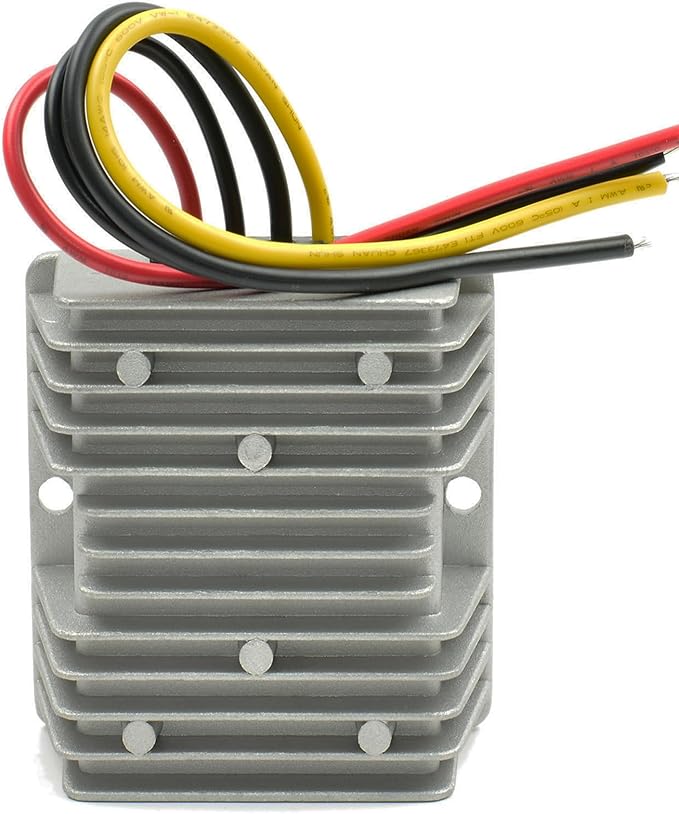 MGGi DC Converter Regulator DC 24V Step Down DC 12V 15A 180W, Waterproof Voltage Reducer, Adapter Converter Power Supply Module Buck Transformer, for Auto Car Truck Vehicle Boat Golf Cart, Forklifts