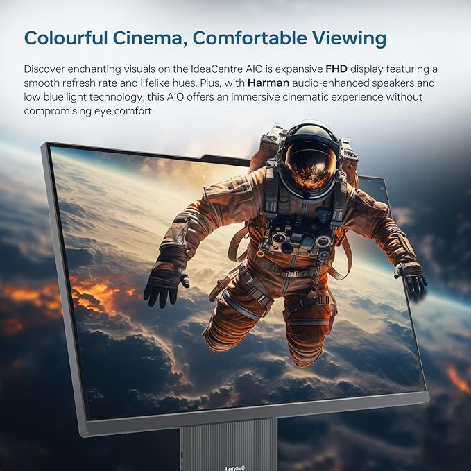 Lenovo IdeaCentre Business Computer All-in-One PC, 27" FHD 100Hz Display, Intel Core i7-13620H, 16GB DDR5, 512GB SSD, Wi-Fi 6, Windows 11 Pro with AI & Microsoft Copilot, Wireless KB & M, Grey
