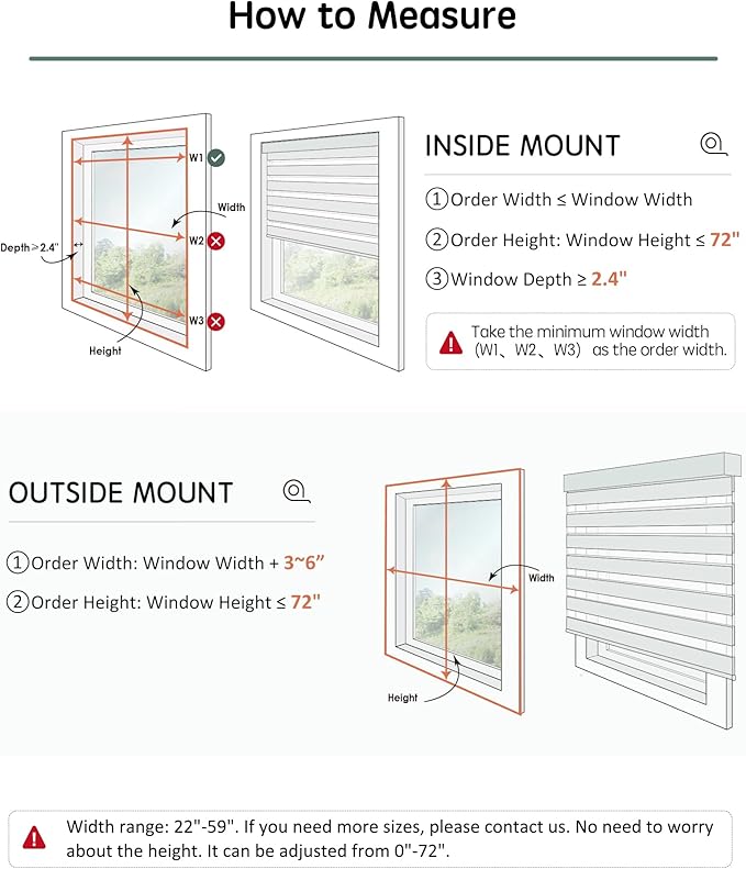 Yoolax Motorized Blinds with Remote, Electric Zebra Blinds for Indoor Windows, Room Darkening Smart Shades with Voice Control, Compatible with Alexa Google Home, APP Control, 44" W x 72" H, Grey