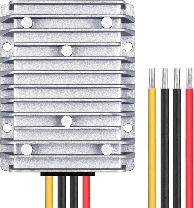 Cllena DC 40V-90V to 12V Converter Voltage Regulator Reducer 48V 60V 72V Step Down to 12V 20A 240W Converter Waterproof Buck Transformer Power Supply for Golf Cart Club Car LED Light