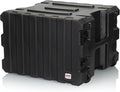 Gator Cases Pro Series 19" Depth 8U Rolling Rack Case with Recessed Wheels, Black