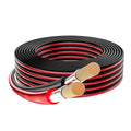 Mygatti 16/2 Gauge Speaker Wire 30FT, 16 AWG 2 Conductors OFC Pure Copper Electrical Red Black Cable for Car Speakers Stereo, Home Theater, Automotive Wire, Aluminum Foil Shield, Flexible Clear PVC