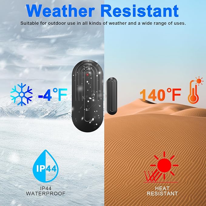 SanJie Wireless Door Chime for Business When Entering Door Entry Chime Door Bell with 800Ft Range Door Chimes When Door Opens for Home Door Alarm with Chime Adjustable Volume