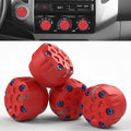 4 Pack - 2nd Gen Tacoma Accessories AC Knob Upgrade - 2005,2006,2007,2008,2009,2010,2011,2012,2013,2014,2015 Tacoma Climate Control Dial Mods Set - for Toyota Interior Replacement Kit