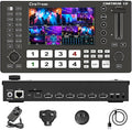 Cinetreak C2 HDMI 5.5 Inch Screen Multi-Format Professional PTZ Control Video Switcher Mixer with REC,Playback, Macro Media,Vertical Livestream （NDI updatable）