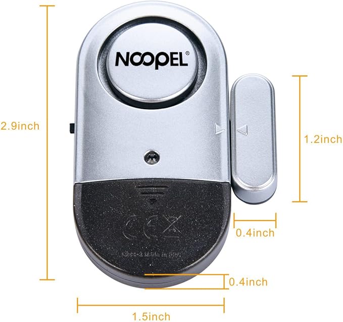 Door Alarms for Kids Safety, 6 Pack 120dB Pool Alarm Sensor for Doors and Windows, Window Alarms for Home Security, Burglar Intruder Entry Alert for Toddlers Personal Security