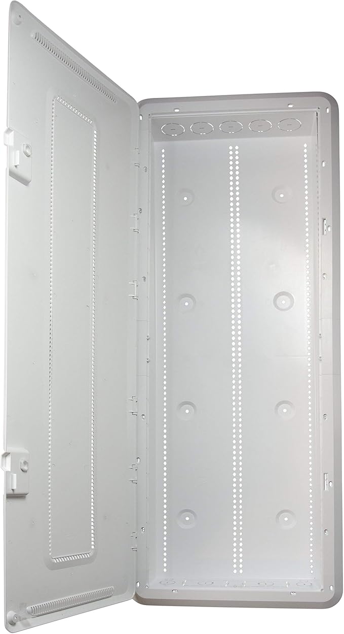 Legrand - OnQ 42 Inch Media Enclosure, Wifi Electrical Box, Cable Management Box for Distribution of Networking Service, Recessed Media Box Lets Signal Through, White, ENP4250-NA