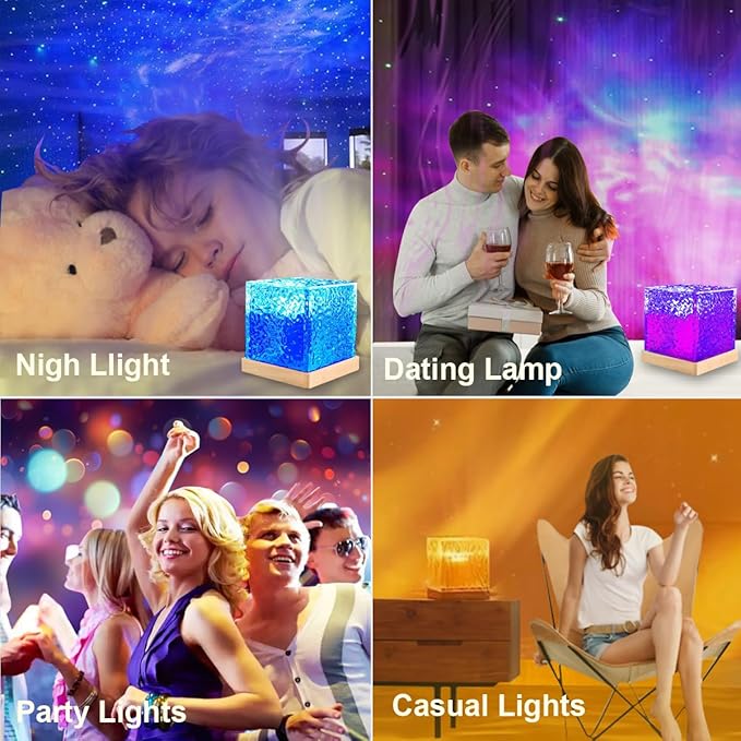 ACENZ Northern Lights Projector 18 Colors Night Lights Galaxy Projector for Bedroom Ambient Lighting,Remote Galaxy Lights for Bedroom Lighting,Room Decor (Northern Light)