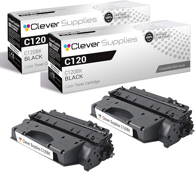 CS Compatible Replacement for Canon C120 1382A005AA ImageClass D1120 D1150 D1170 D1180 D1320 D1350 D1370 D1520 D1550 (Black, 2 Pack)