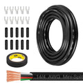 MOOKEERF 14/4 AWG Mini-Split Cable - 10FT 14 AWG 4 Conductor Control Cable 300V Stranded Oxygen-Free Pure Copper Wire for Mini Split Air Conditioner,Heat Pump,HVAC Systems and Speaker Systems