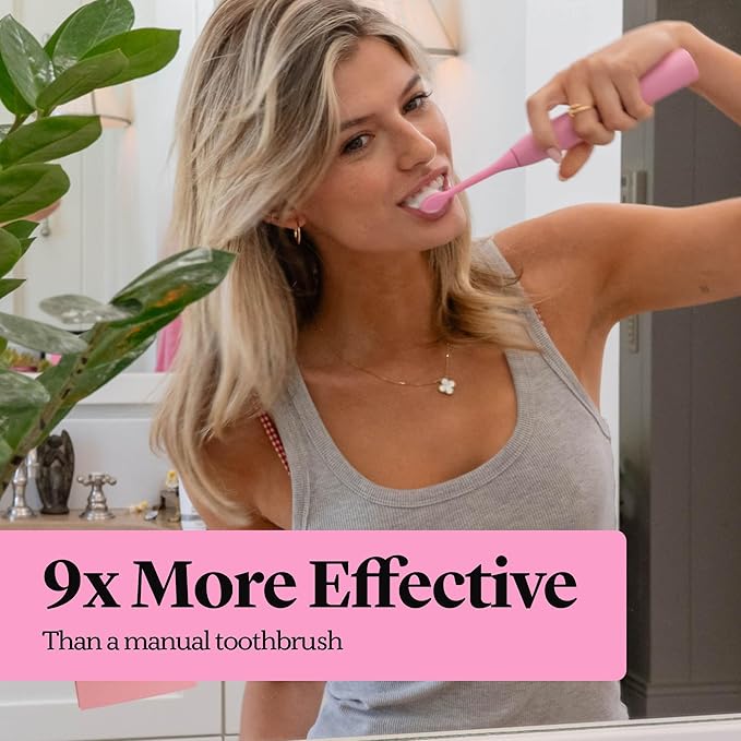Made by Dentists PRO‑X Sonic Electric Toothbrush for Adults– Dentist‑Designed Rechargeable Toothbrush,9× More Plaque Removal, 70 Day Battery Life, USB‑C Fast Charge, 3 Modes, Travel Case & Extra Heads