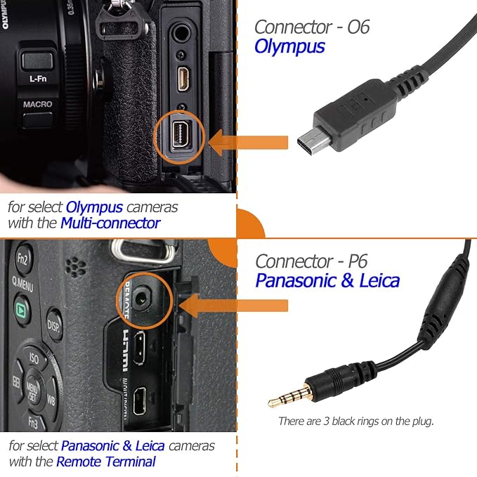 AODELAN Wireless Camera Shutter Release Remote Control for Panasonic Lumix DMC-G7, S5II,S5IIX,G85, GH4,GH5, GH5M, GH5L,GH5 II,GH6, G9, G9L, G9M,FZ300,FZ1000,FZ2000,Replaces DMW-RSL1