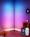 boostool LED Corner Lamp, 65" RGB Corner Floor Lamp with 16 Million DIY Colors, 216 Dynamic Light Effects and Music Sync - App and Remote Control LED Lamp for Bedroom, Living Room, Gaming Room