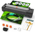 13 Inch Laminator Machine with Auto Paper Feed, Never Jam A3 Thermal & Cold Lamination, 20 Laminating Sheets, 10-in-1 Laminator with Cutter, Trimmer & Corner Rounder for Office School Home Use Black