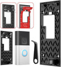 No-Drill Adhesive Mount for Ring Battery Doorbell 2024 | Damage-Free Strong 3-M Tape Holder | No Screws, Rental Friendly Wall Plate | Easy Install for Apartment (Ring doorbell 2024 Mount)