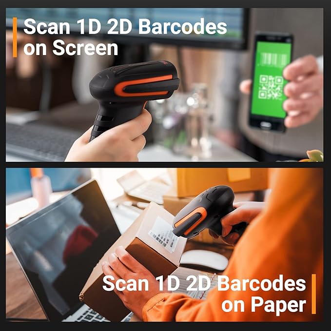 Tera Pro Extreme Performance Industrial Grade 1D 2D QR Barcode Scanner Wired with Stand Heavy Duty Drop Resistant Dustproof Hands Free Plug and Play for Warehouse Home Library Windows Mac Model 8100Y