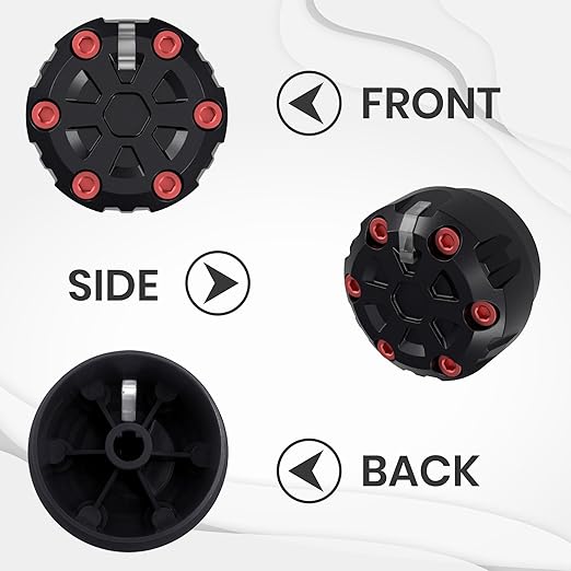 4 Pack - 2nd Gen Tacoma Accessories AC Knob Upgrade - 2005,2006,2007,2008,2009,2010,2011,2012,2013,2014,2015 Tacoma Climate Control Dial Mods Set - for Toyota Interior Replacement Kit