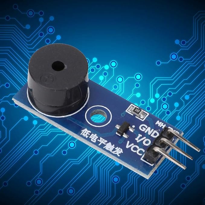 Passive Buzzer Module, 5 Pcs 3. 3-5V Passive Low Level Buzzer Frequency Controllable Sound Module with 3 Pin Control for Electronic Projects