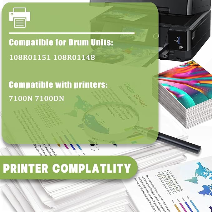 ERNZAT 108R01151 108R01148 Imaging Unit Work for Xerox Phaser 7100N 7100DN Printers