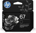 HP 67 Black Ink Cartridge | Works with DeskJet 1255, 2700, 4100 and Envy 6000, 6400 Series, Eligible for Instant Ink, 3YM56AN | Packaging May Vary