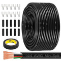 MOOKEERF 14/4 AWG Mini-Split Cable - 200FT 14 AWG 4 Conductor Control Cable 300V Stranded Oxygen-Free Pure Copper Wire for Mini Split Air Conditioner,Heat Pump,HVAC Systems and Speaker Systems