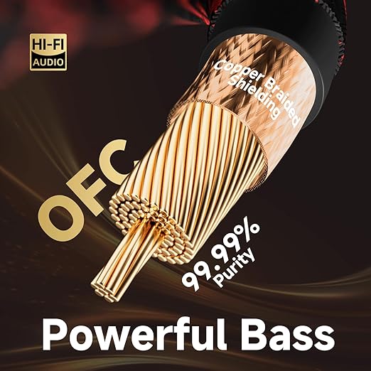 TODN Digital Coaxial Cable OFC Core 75-Ohm Audiophile SPDIF Coax Audio Cable RCA to RCA for HiFi Systems (6.5ft /2m)