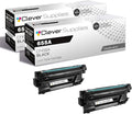 CS Replacement Toner Cartridge Compatible with HP 655A CF450A Black Color Enterprise M652dn M652n M653dh M653dn M653x M681 M681dh M681f M682 MFP M681 z MFP M682 z Toner Cartridge 2 Black Set