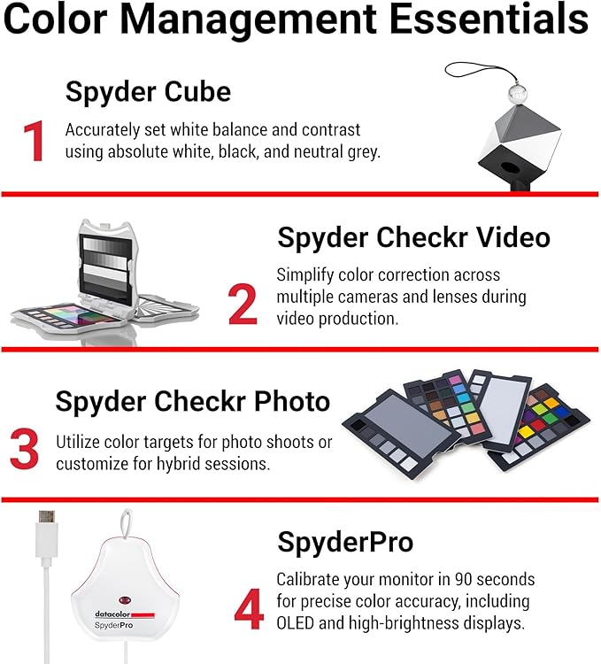 Spyder Photo/Video Kit: Color Management Tools for Photo and Video, from Capture Through Editing